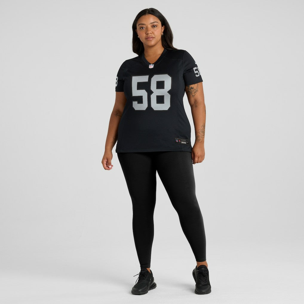 Las Vegas Raiders Jackson Powers-Johnson  Women's Game Jersey | NFL US