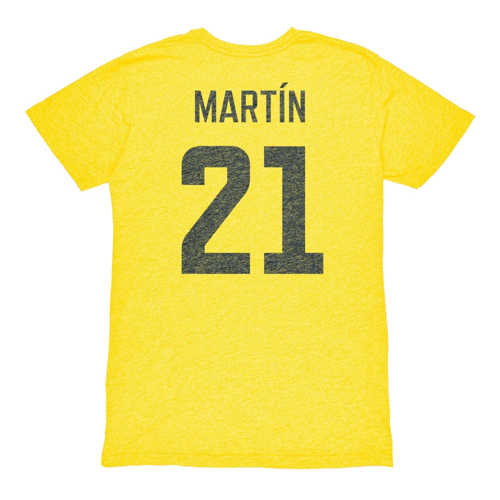 Henry Martin Club America 1863FC Vintage Player Name & Number Tri-blend T-Shirt