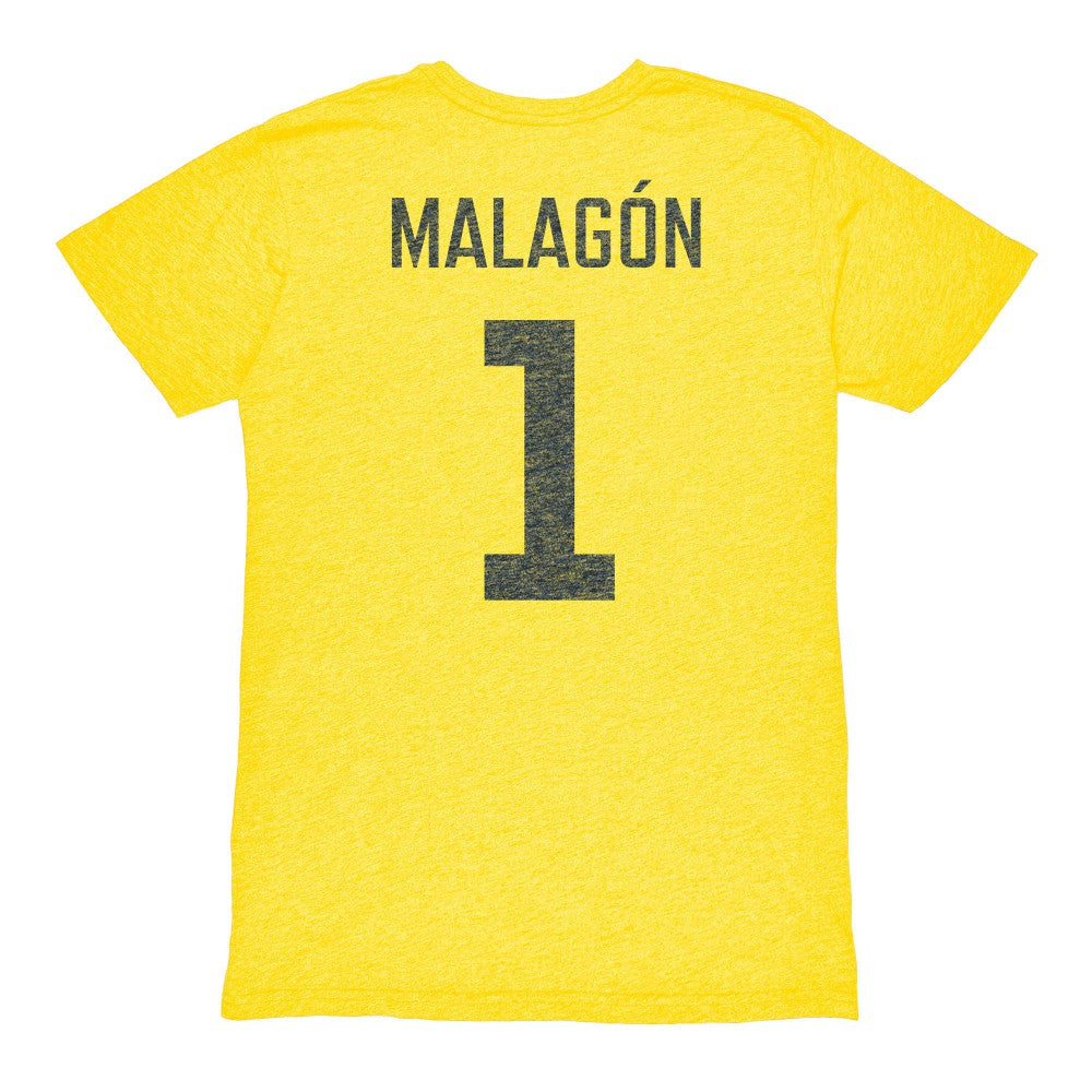Luis Malagón Club America 1863FC Vintage Player Name & Number Tri-blend T-Shirt