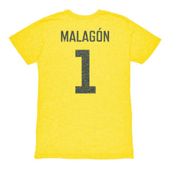 Luis Malagón Club America 1863FC Vintage Player Name & Number Tri-blend T-Shirt