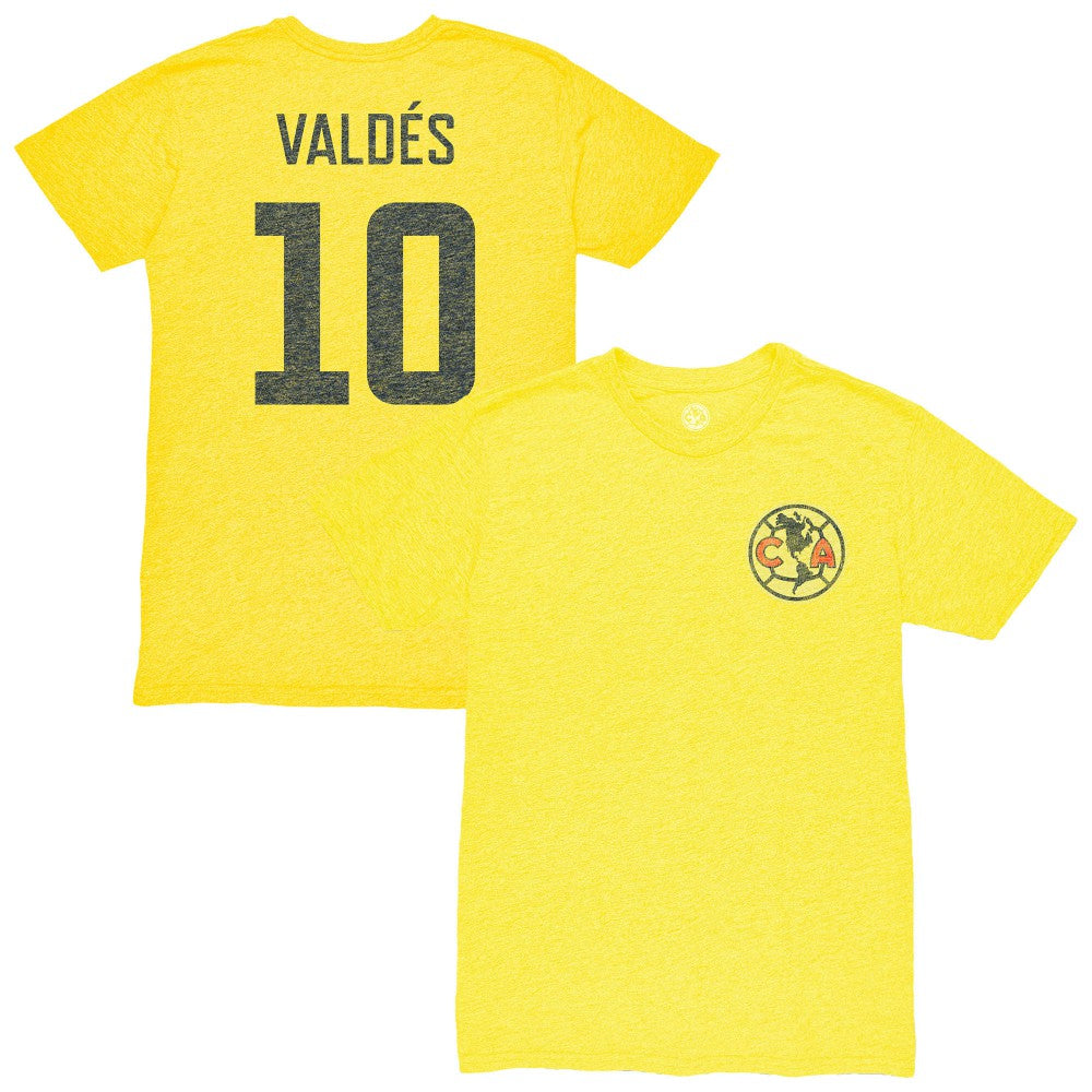 Diego Valdés Club America 1863FC Vintage Player Name & Number Tri-blend T-Shirt