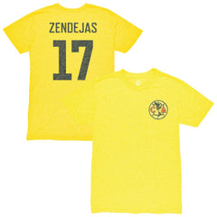 Alejandro Zendejas Club America 1863FC Vintage Player Name & Number Tri-blend T-Shirt