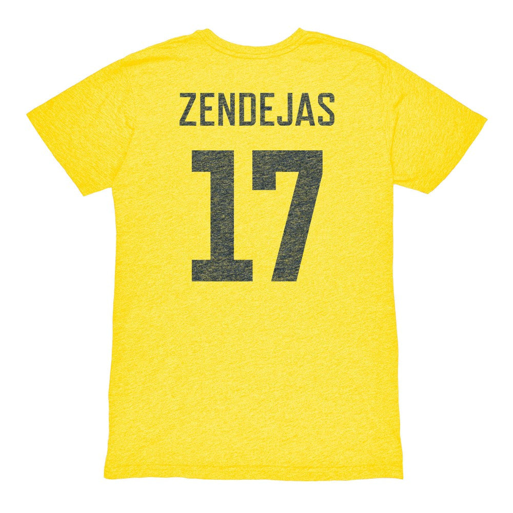 Alejandro Zendejas Club America 1863FC Vintage Player Name & Number Tri-blend T-Shirt