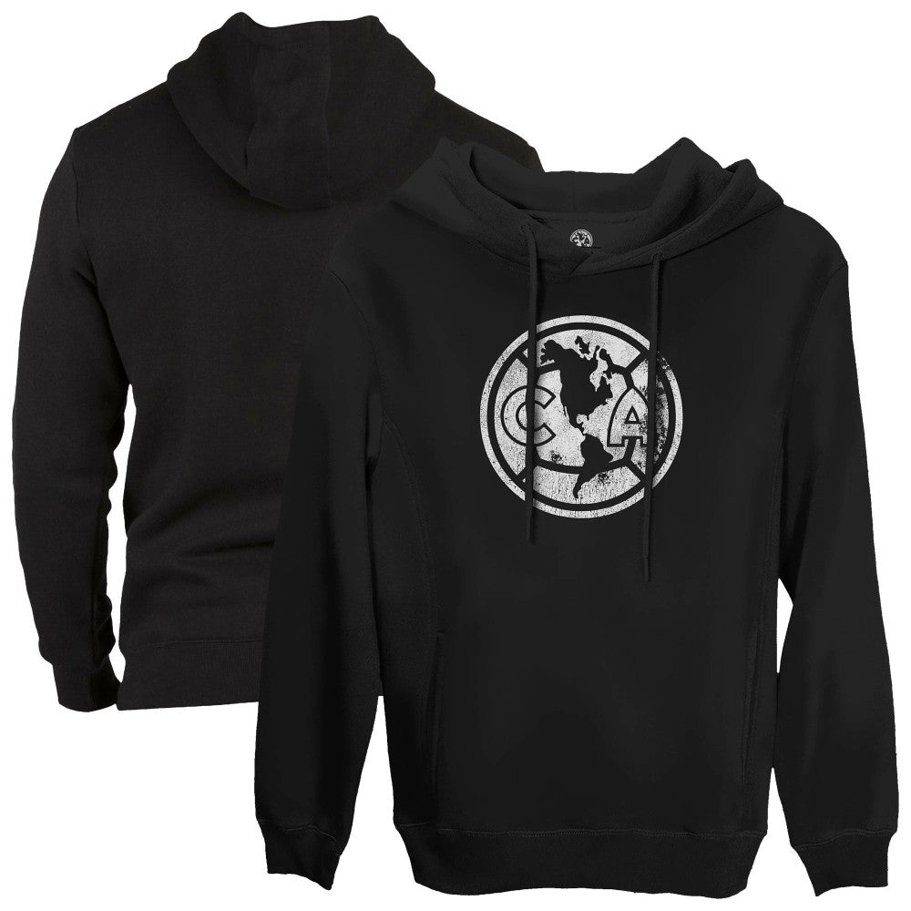 Club America 1863FC Mono Badge Fleece Pullover Hoodie Sweatshirt