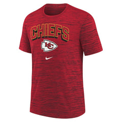 Kansas City Chiefs Youth Sideline Velocity Performance T-Shirt | NFL US