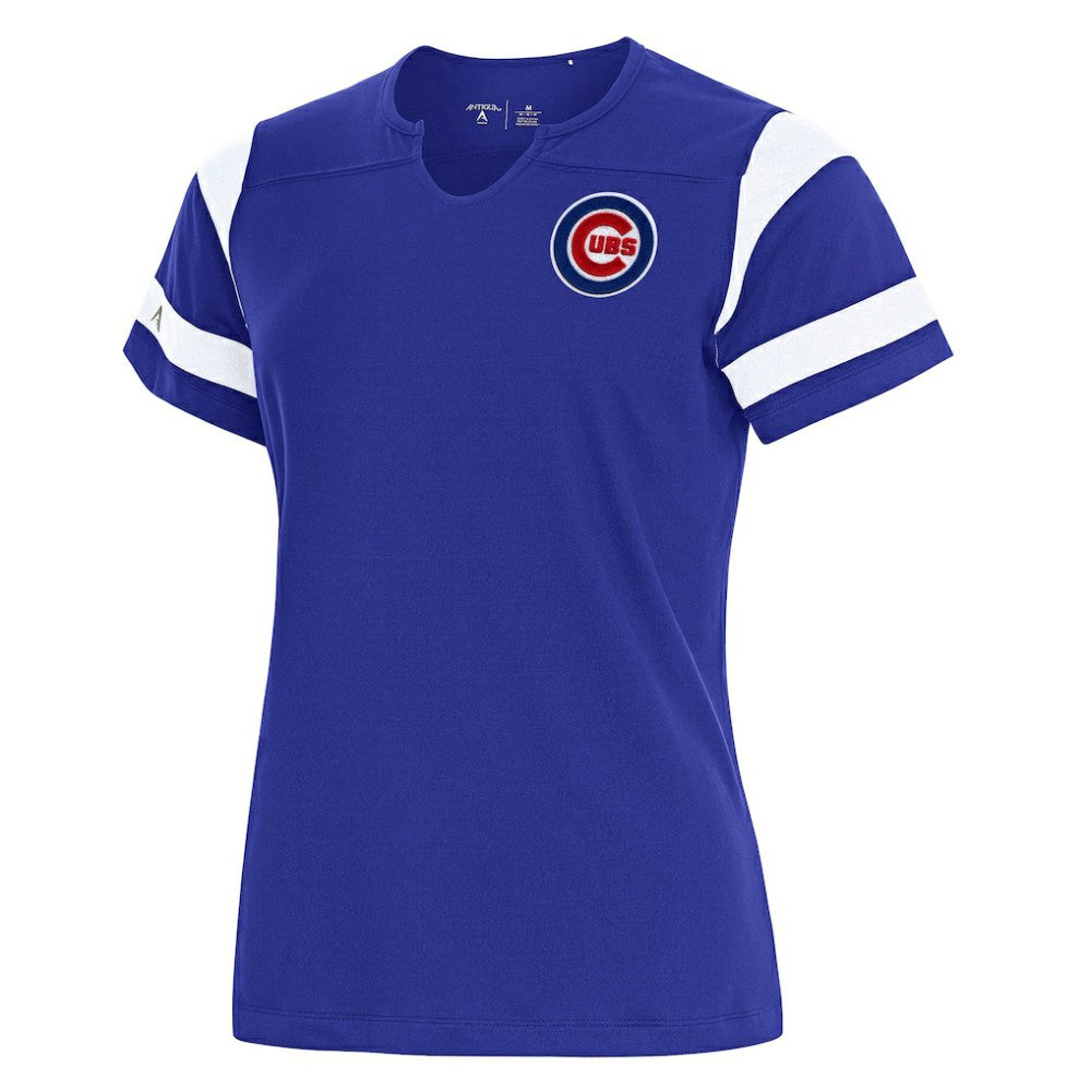 Chicago Cubs Antigua Women's Encounter Notch Neck Top - MLB Tops