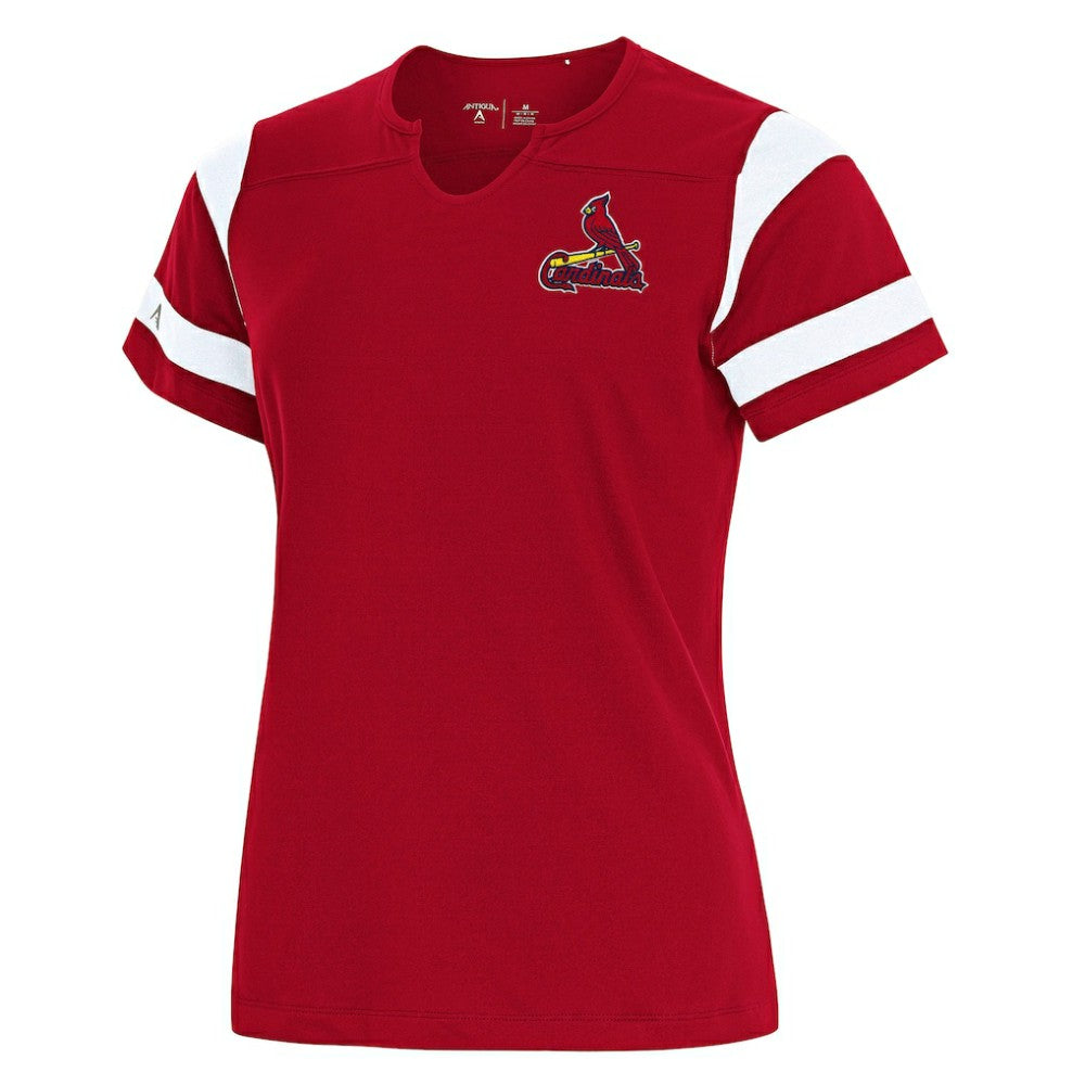St. Louis Cardinals Antigua Women's Encounter Notch Neck Top - MLB Tops