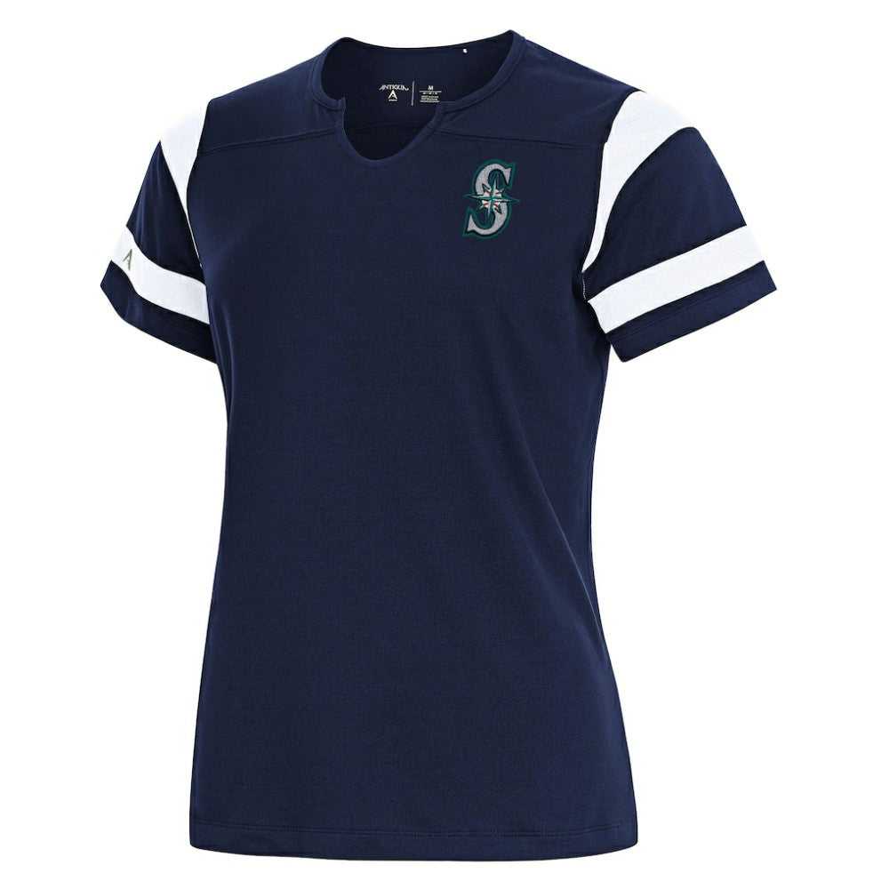 Seattle Mariners Antigua Women's Encounter Notch Neck Top - MLB Tops