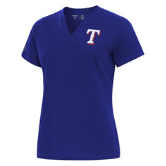 Texas Rangers Antigua Women's Notch Neck T-Shirt - MLB T-shirts