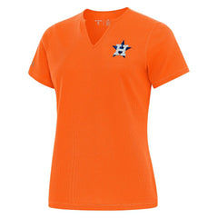 Houston Astros Antigua Women's Notch Neck T-Shirt - MLB T-shirts