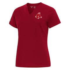 Boston Red Sox Antigua Women's Notch Neck T-Shirt - MLB T-shirts