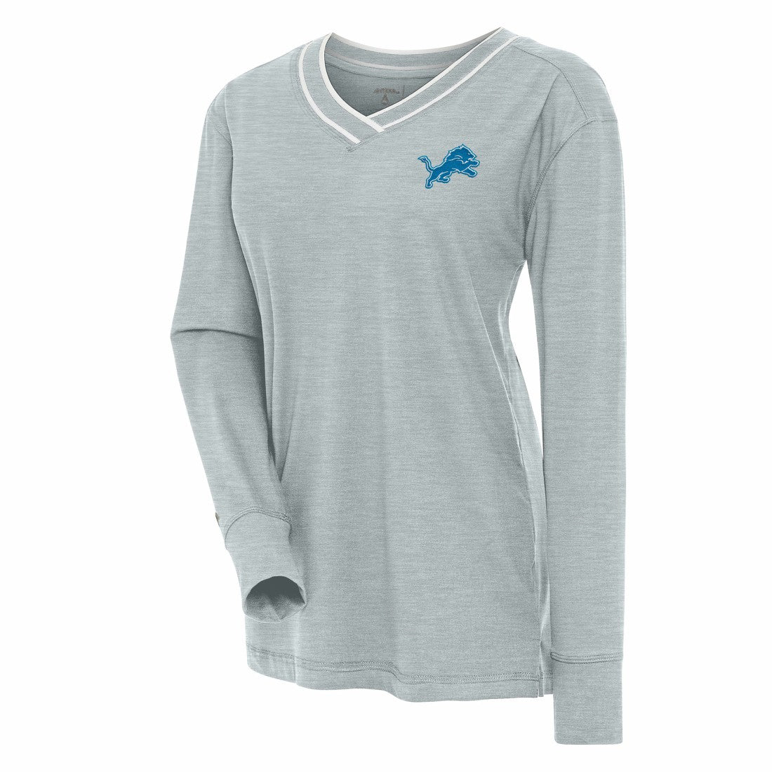 Detroit Lions Antigua Women's Symbolic Long Sleeve V-Neck Top | NFL Hot