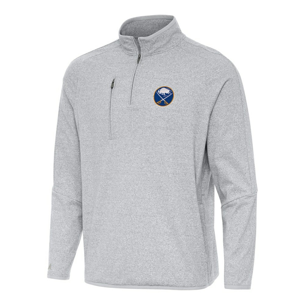 Buffalo Sabres Antigua Certain Quarter-Zip Tri-Blend Sweatshirt -  NHL Sweatshirts