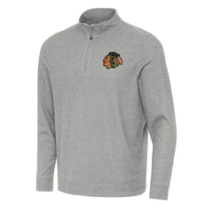 Chicago Blackhawks Antigua Subtle Quarter-Zip Sweatshirt -  NHL Sweatshirts
