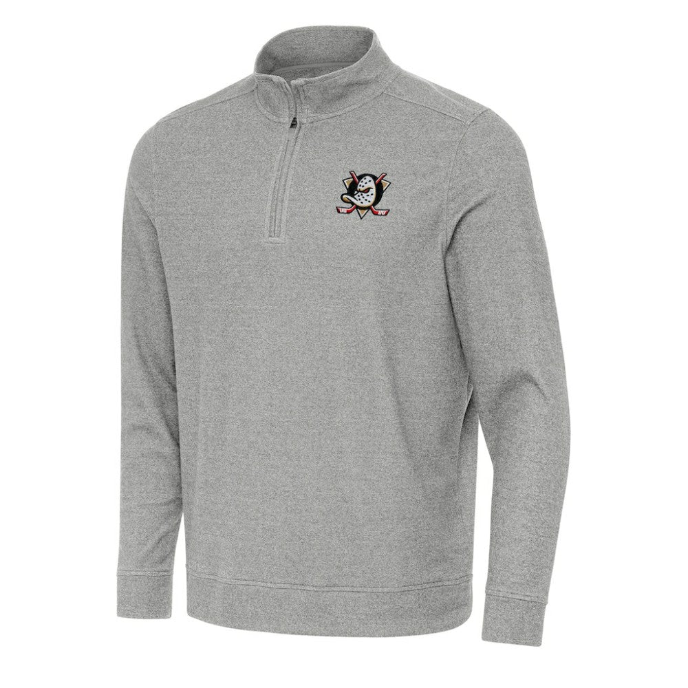 Anaheim Ducks Antigua Subtle Quarter-Zip Sweatshirt -  NHL Sweatshirts