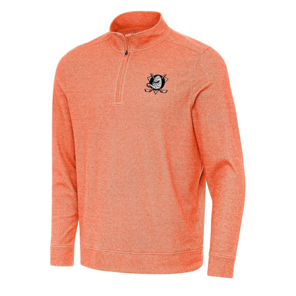 Anaheim Ducks Antigua Subtle Quarter-Zip Sweatshirt -  NHL Sweatshirts