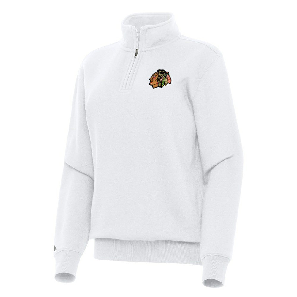 Chicago Blackhawks Antigua Women's Victory Quarter-Zip Sweatshirt -  NHL Sweatshirts