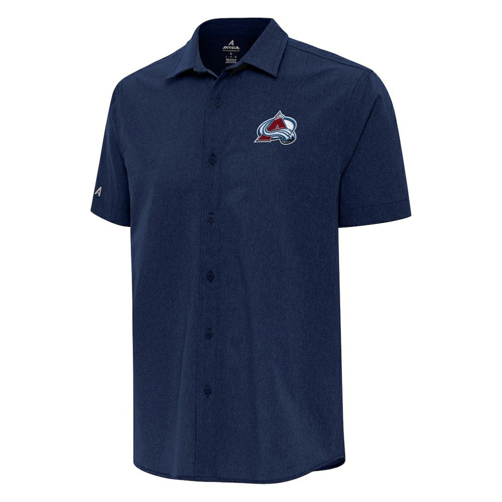 Colorado Avalanche Antigua Activate Woven Short Sleeve Button-Up Shirt -  NHL