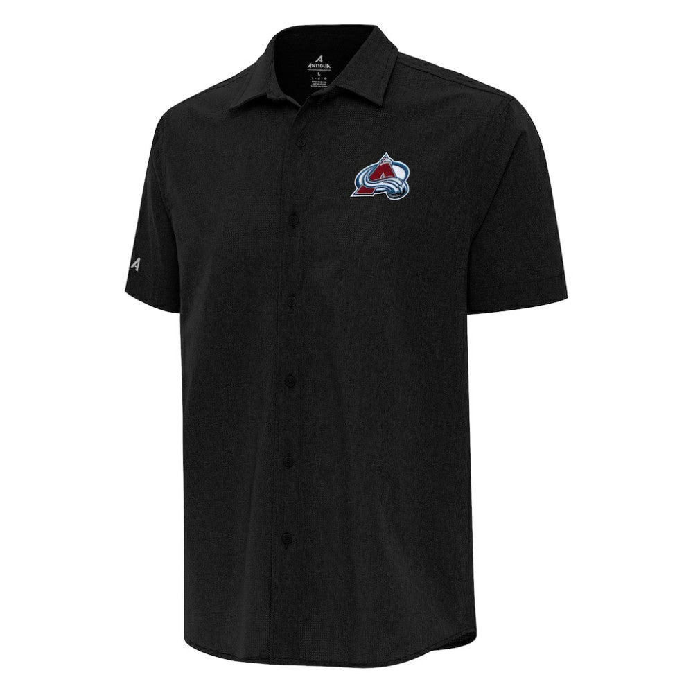 Colorado Avalanche Antigua Activate Woven Short Sleeve Button-Up Shirt -  NHL