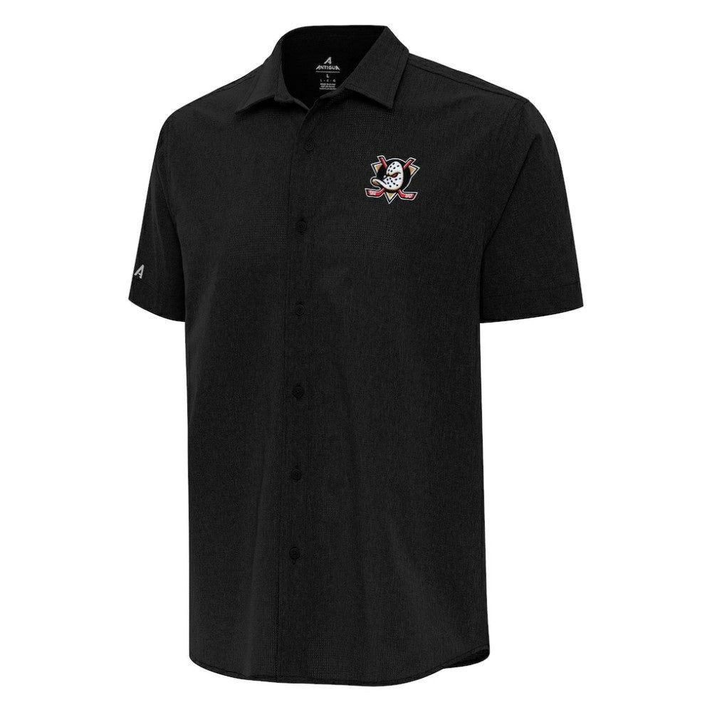Anaheim Ducks Antigua Activate Woven Short Sleeve Button-Up Shirt -  NHL