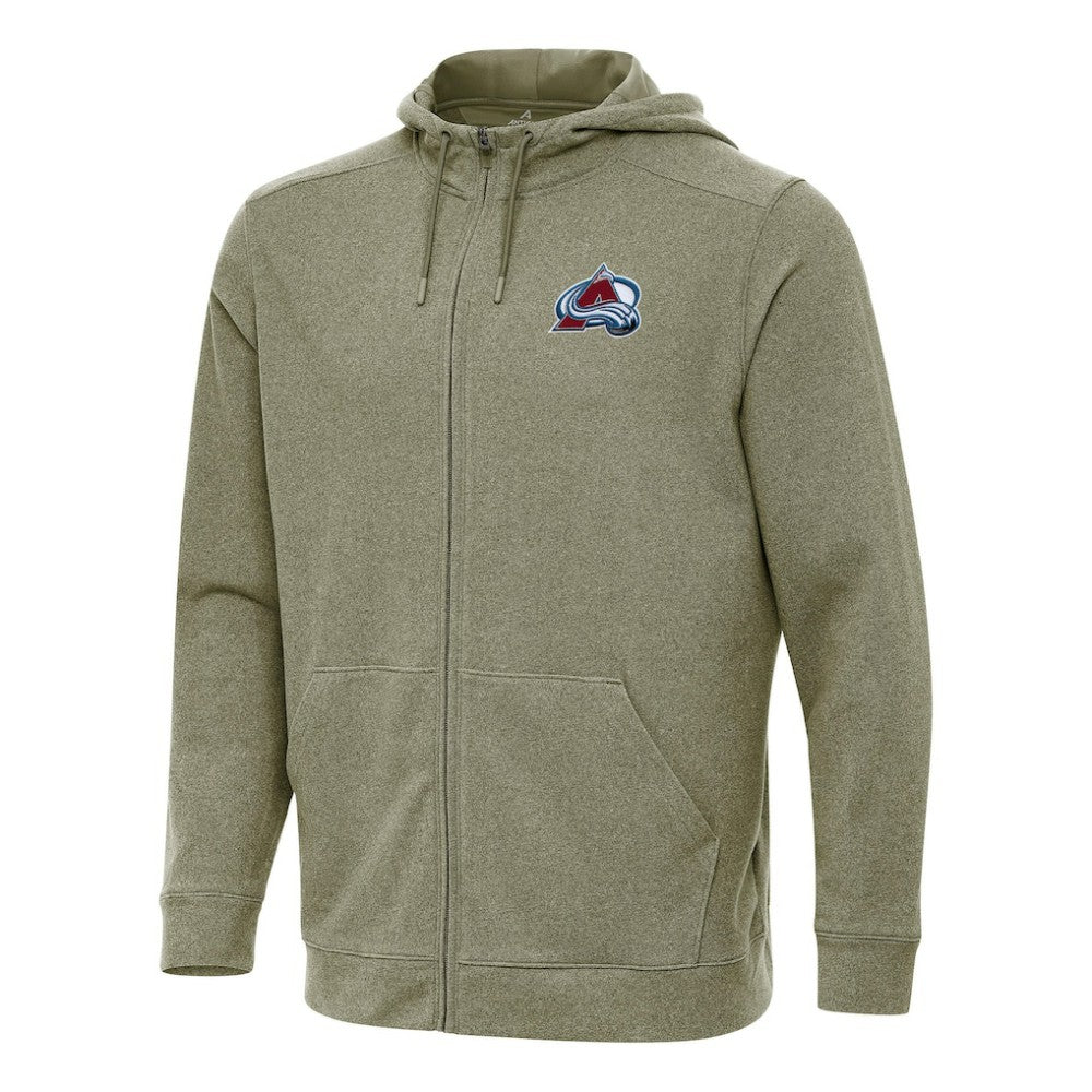 Colorado Avalanche Antigua Effortless Full-Zip Hoodie Jacket -  NHL Hoodies
