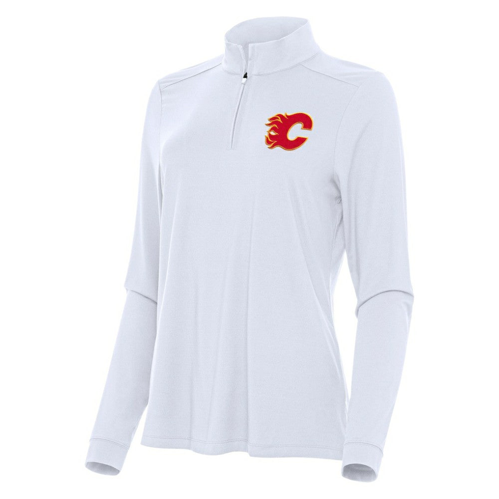 Calgary Flames Antigua Women's Intent Quarter-Zip Top -  NHL