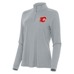 Calgary Flames Antigua Women's Intent Quarter-Zip Top -  NHL