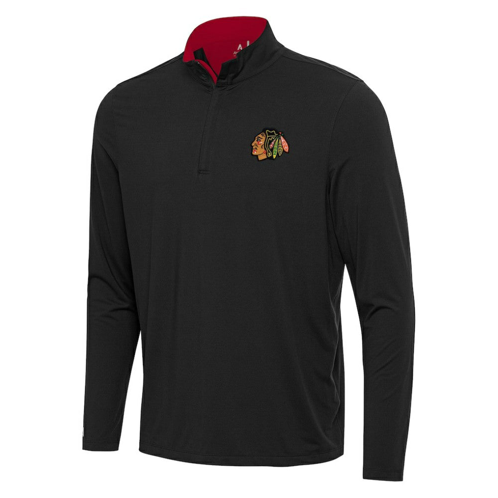 Chicago Blackhawks Antigua Content Quarter-Zip Pullover Top -  NHL Pullover