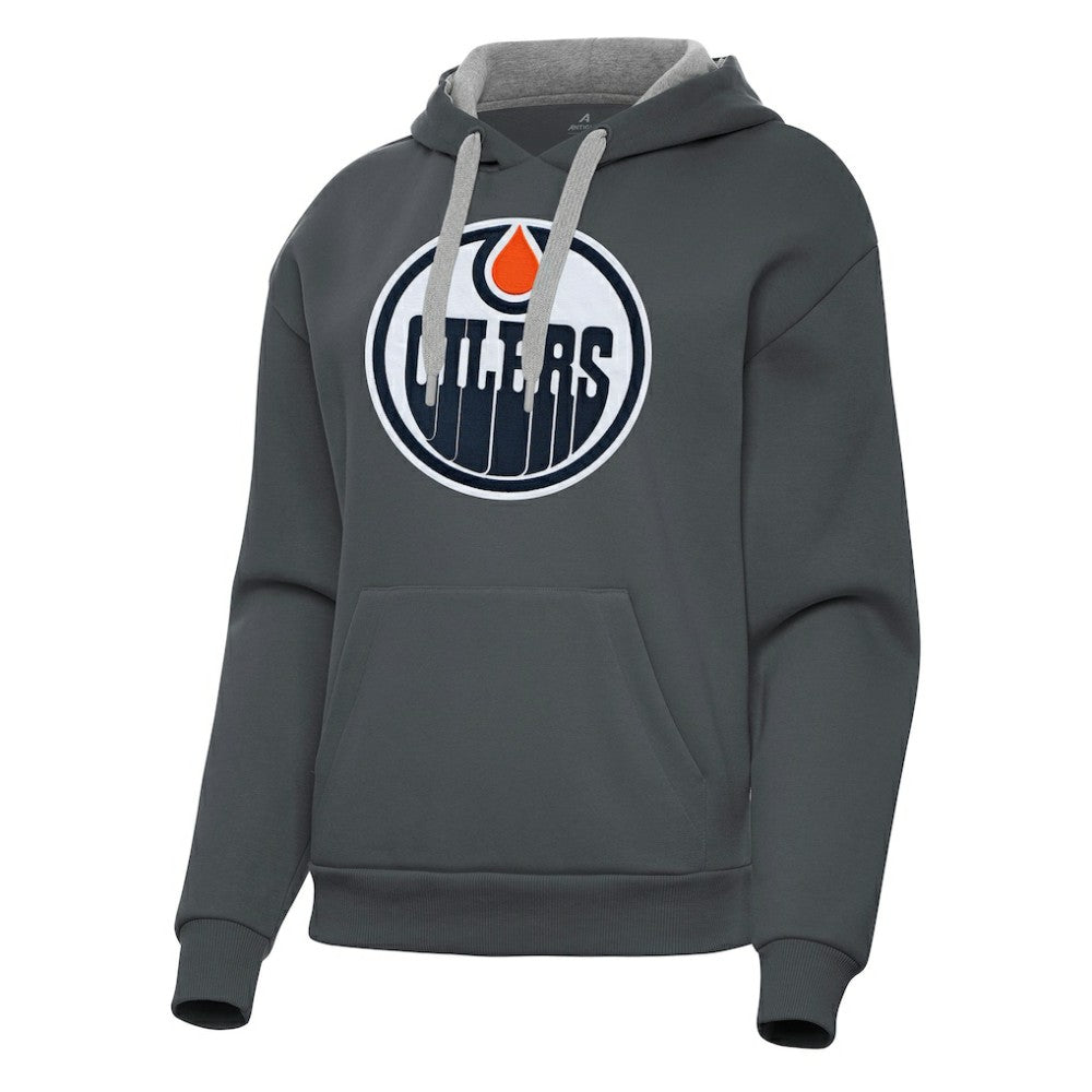 Edmonton Oilers Antigua Women's Victory Pullover Hoodie -  NHL Hoodies