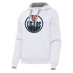 Edmonton Oilers Antigua Women's Victory Pullover Hoodie -  NHL Hoodies