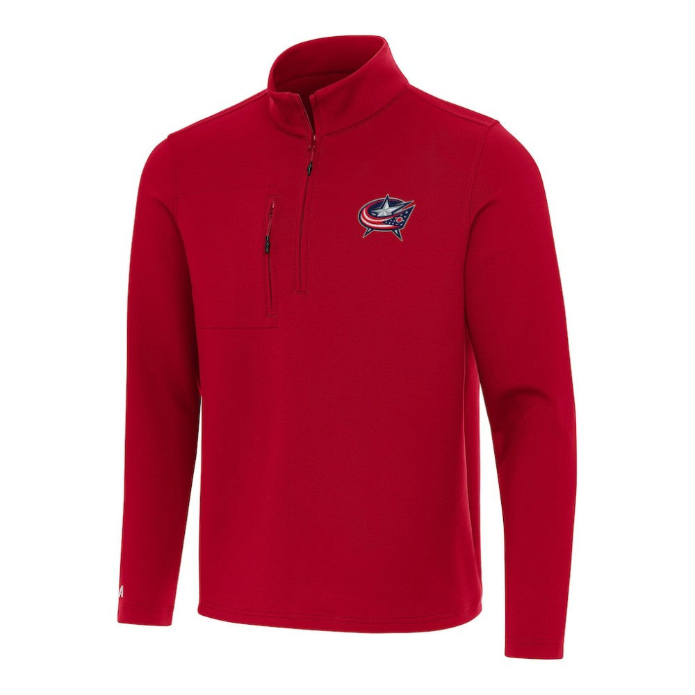 Columbus Blue Jackets Antigua Insider Quarter-Zip Top -  NHL Jackets