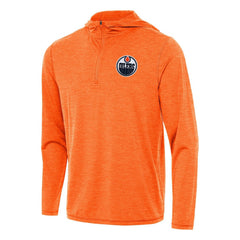Edmonton Oilers Antigua Tidy Quarter-Zip Hoodie -  NHL Hoodies