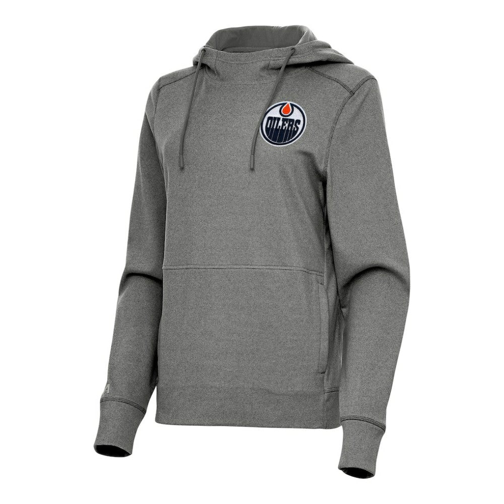 Edmonton Oilers Antigua Women's Justice Pullover Hoodie -  NHL Hoodies