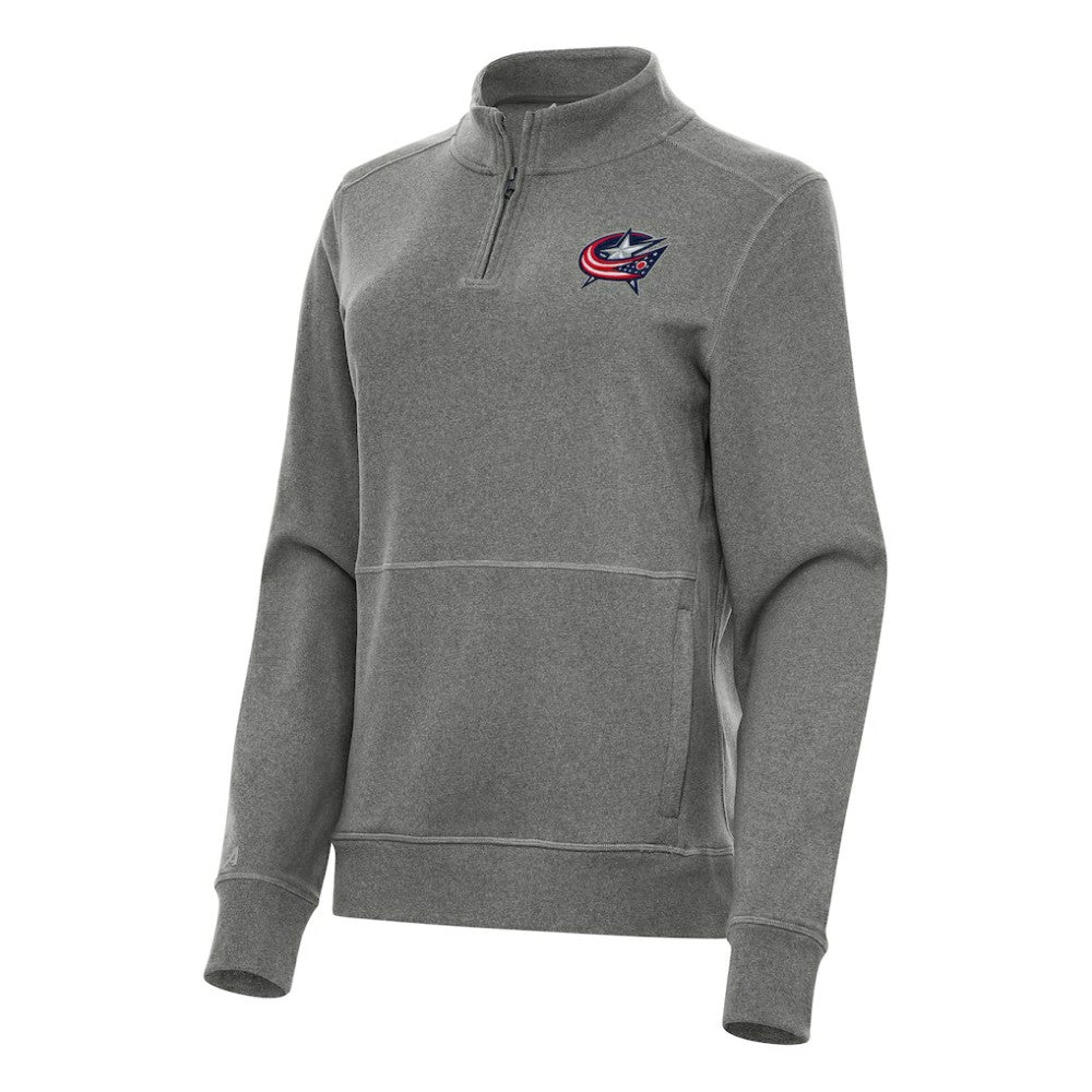 Columbus Blue Jackets Antigua Women's Crush Quarter-Zip Fleece Sweatshirt -  NHL Sweatshirts