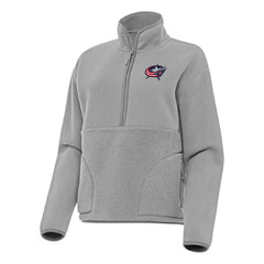 Columbus Blue Jackets Antigua Women's Figure Half-Zip Pullover Sweatshirt -  NHL Sweatshirts