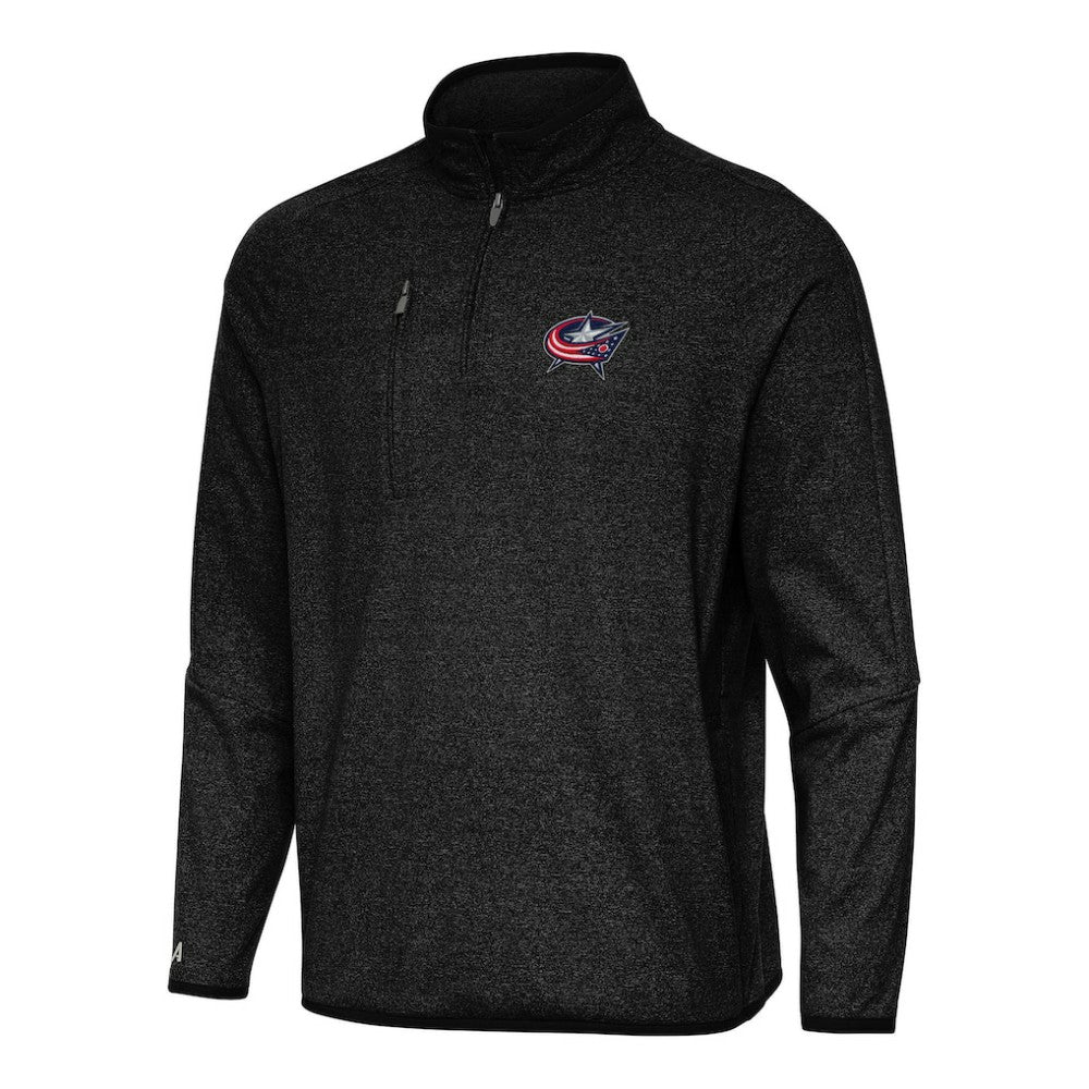 Columbus Blue Jackets Antigua Certain Quarter-Zip Tri-Blend Sweatshirt -  NHL Sweatshirts