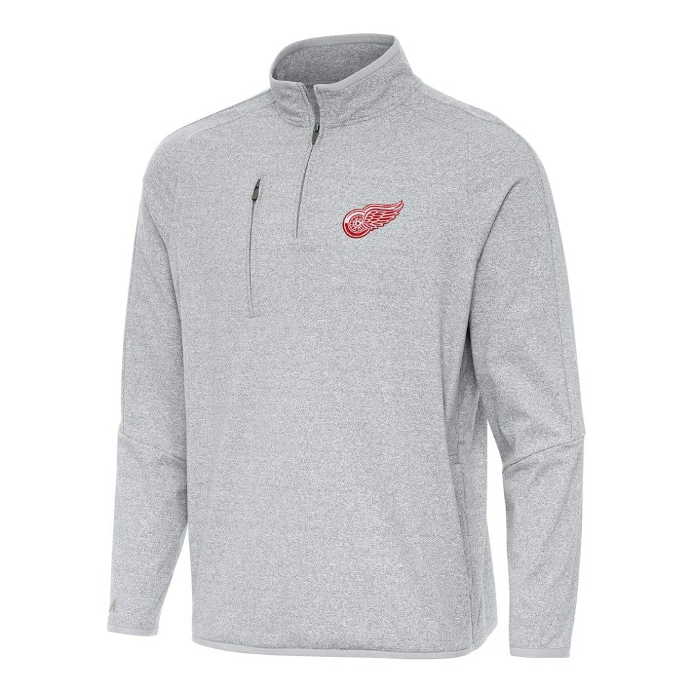 Detroit Red Wings Antigua Certain Quarter-Zip Tri-Blend Sweatshirt -  NHL Sweatshirts