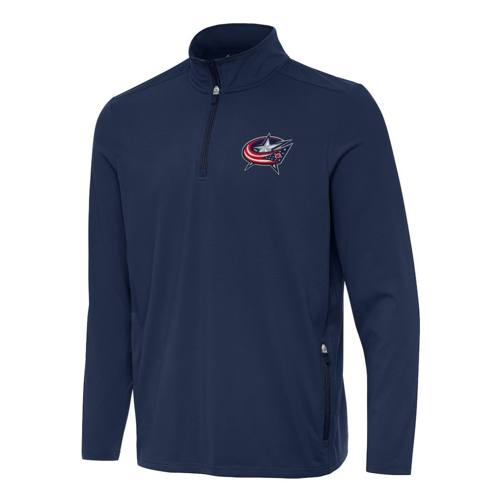 Columbus Blue Jackets Antigua Perilous Quarter-Zip Sweatshirt -  NHL Sweatshirts