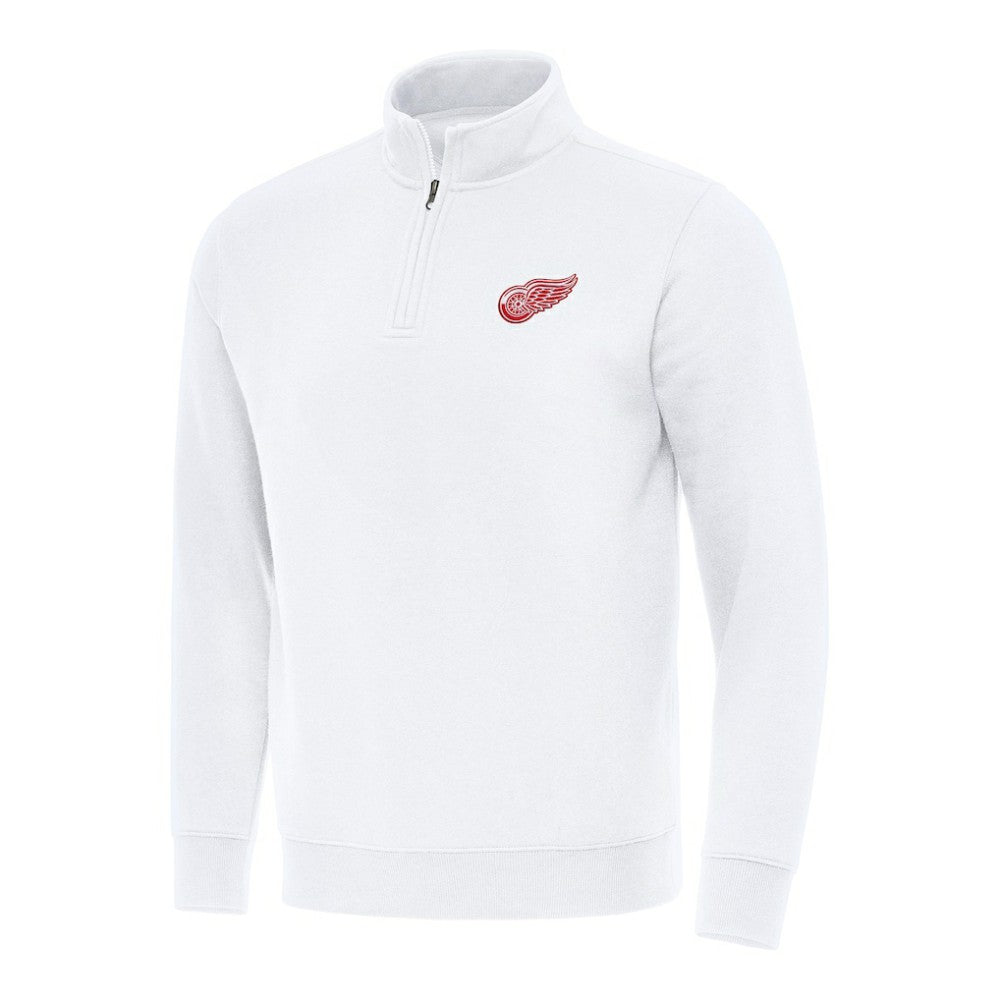 Detroit Red Wings Antigua Victory Quarter-Zip Mock Sweatshirt -  NHL Sweatshirts