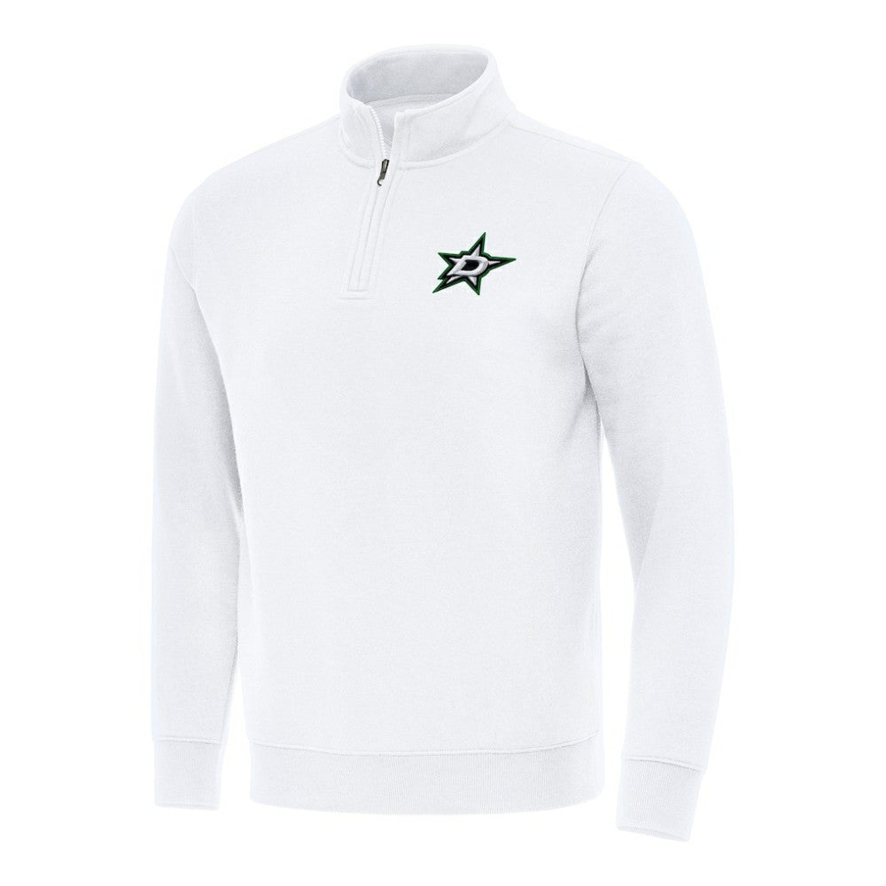 Dallas Stars Antigua Victory Quarter-Zip Mock Sweatshirt -  NHL Sweatshirts