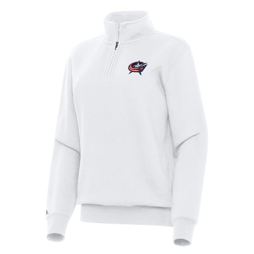 Columbus Blue Jackets Antigua Women's Victory Quarter-Zip Sweatshirt -  NHL Sweatshirts