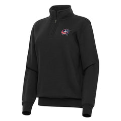 Columbus Blue Jackets Antigua Women's Victory Quarter-Zip Sweatshirt -  NHL Sweatshirts