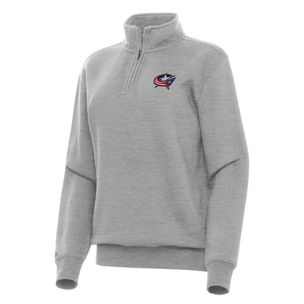 Columbus Blue Jackets Antigua Women's Victory Quarter-Zip Sweatshirt -  NHL Sweatshirts