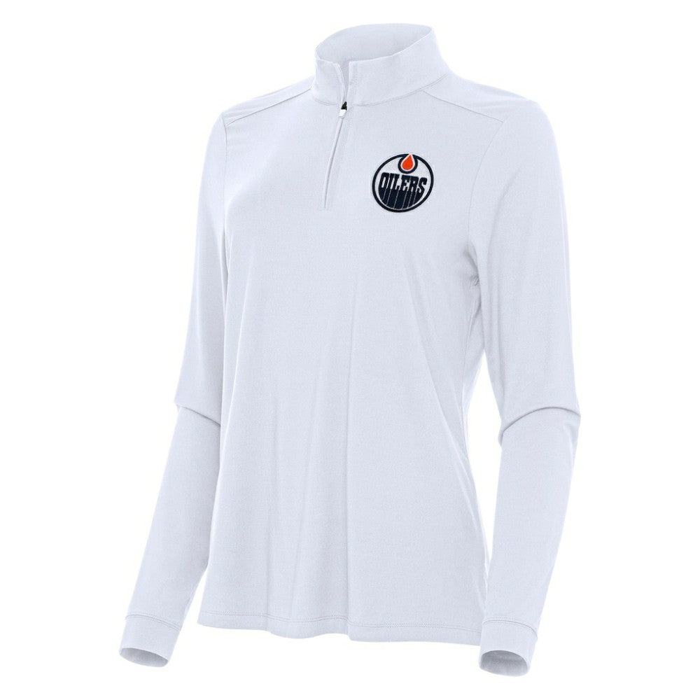 Edmonton Oilers Antigua Women's Intent Quarter-Zip Top -  NHL