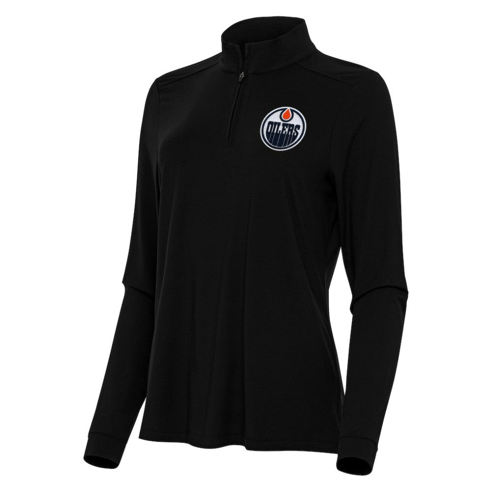 Edmonton Oilers Antigua Women's Intent Quarter-Zip Top -  NHL