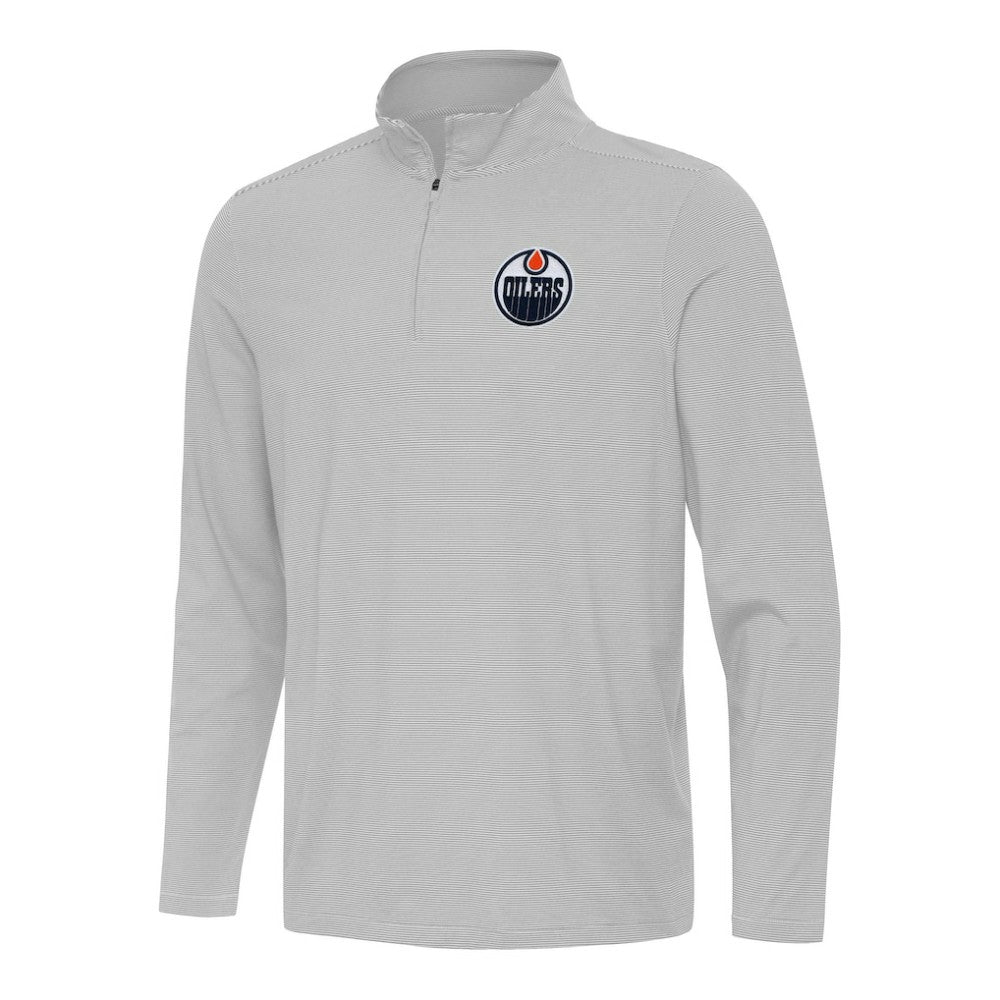Edmonton Oilers Antigua Twine Quarter-Zip Top -  NHL