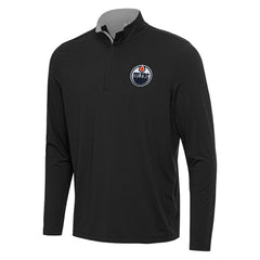 Edmonton Oilers Antigua Content Quarter-Zip Pullover Top -  NHL Pullover