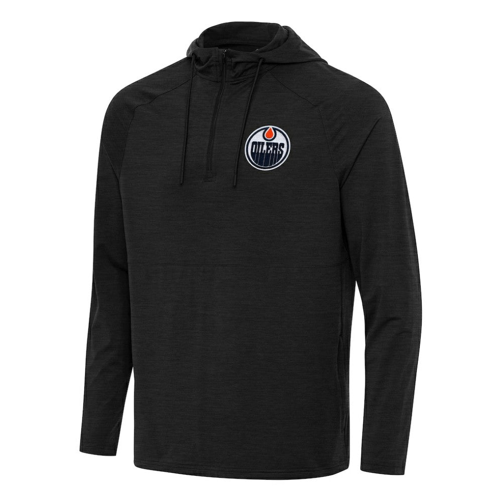 Edmonton Oilers Antigua Spikes Quarter-Zip Hoodie -  NHL Hoodies