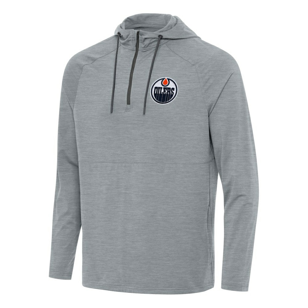 Edmonton Oilers Antigua Spikes Quarter-Zip Hoodie -  NHL Hoodies