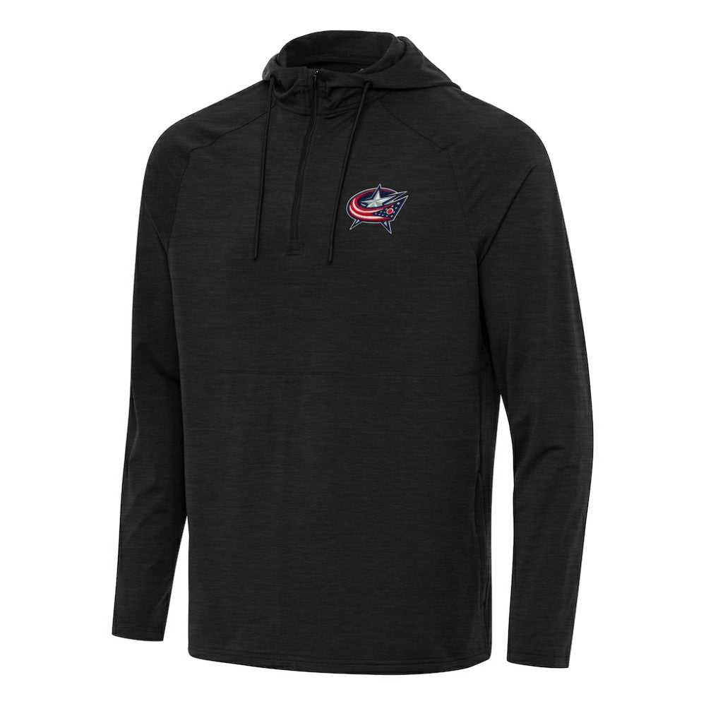 Columbus Blue Jackets Antigua Spikes Quarter-Zip Hoodie -  NHL Hoodies